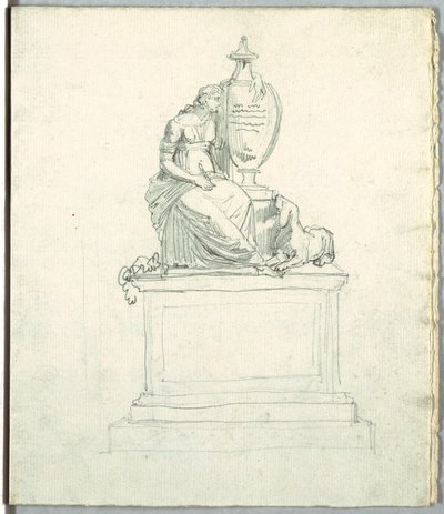 Study after a Funeral Monument and Study after Frieze by Unknown